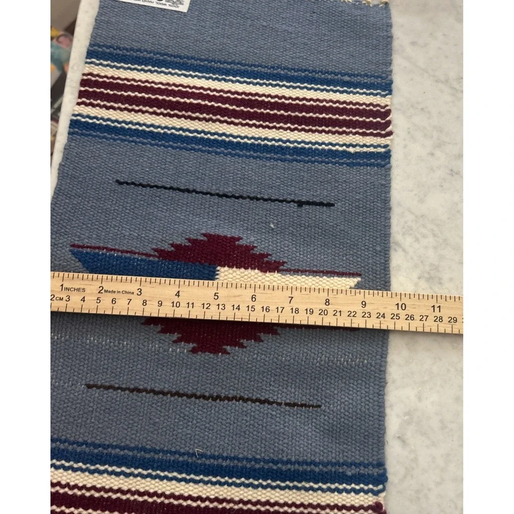VTG Ortegas Chimayo Table Runner: 100% Hand Woven Wool 21